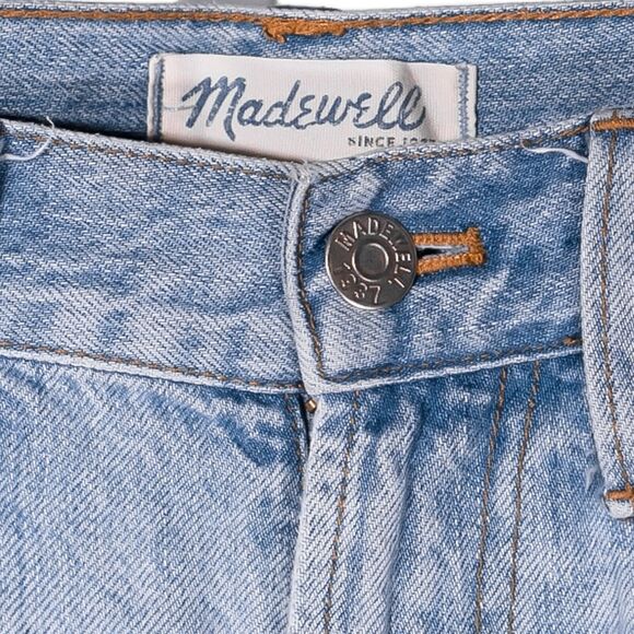 Madewell Women's Perfect Summer Jeans Blue Light Wash High Waisted Denim Size 25 - Picture 3 of 10